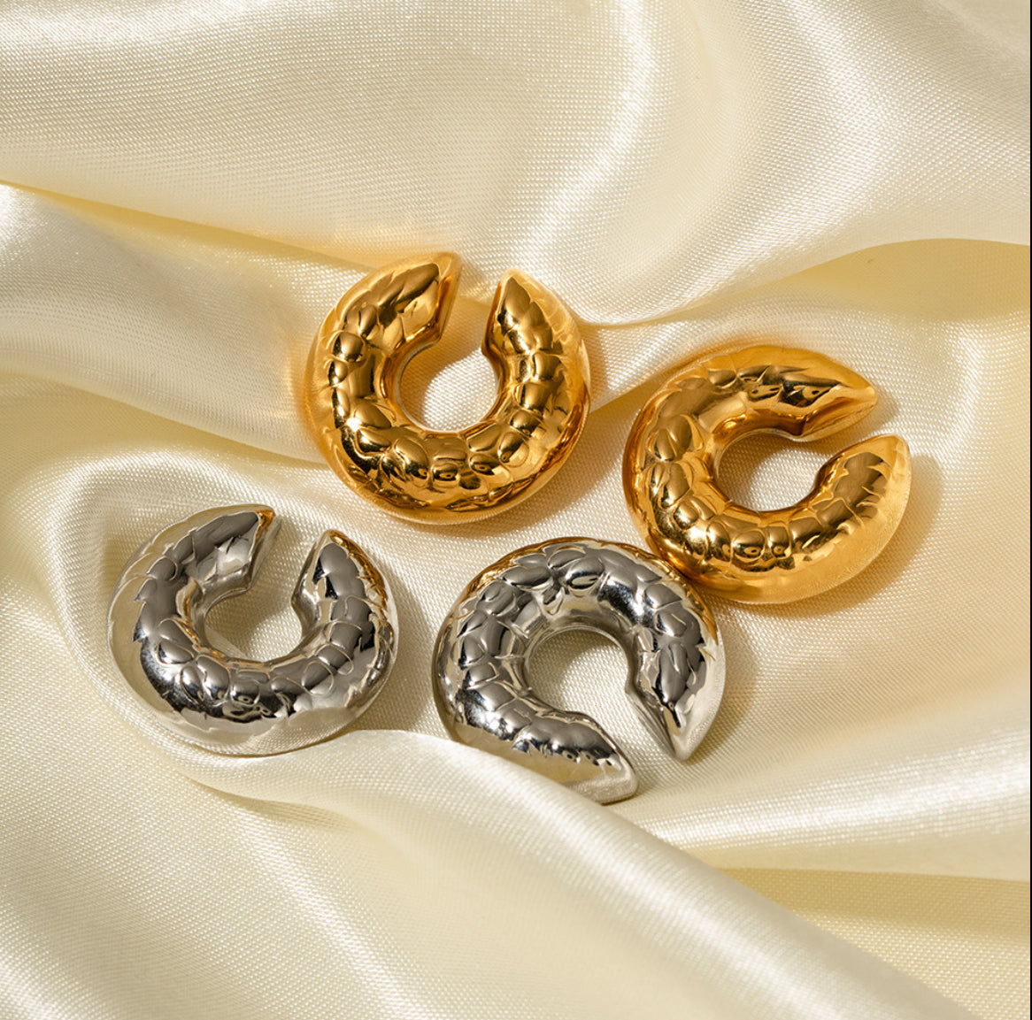 18k Gold Plated Bold Ear Cuff