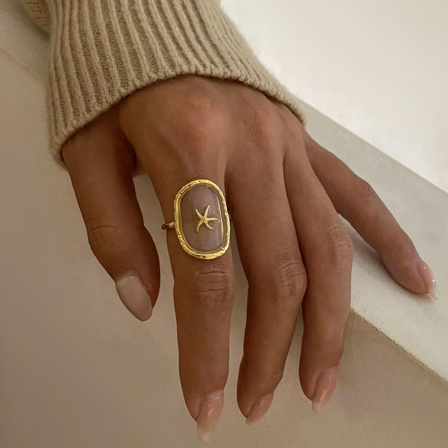 Ocean Flicker Ring