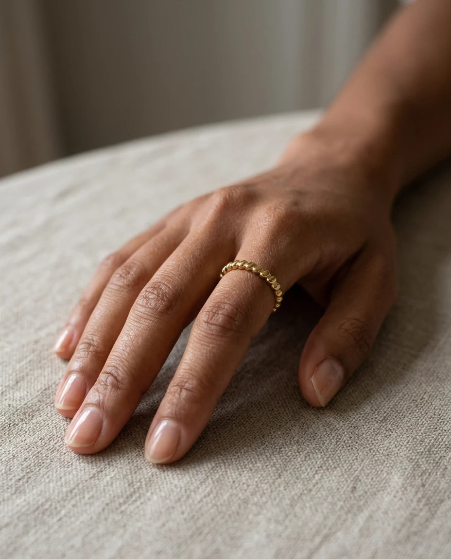 Lia Ring - 18k Gold Plated Stainless Steel