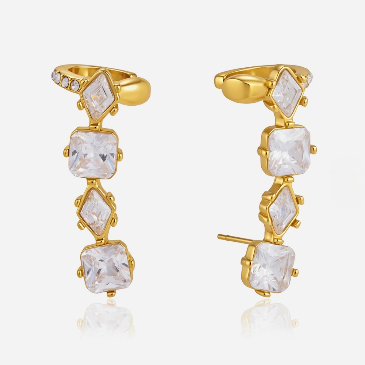 Mesmerizing Earrings - 18k Gold Plated Stainless Steel