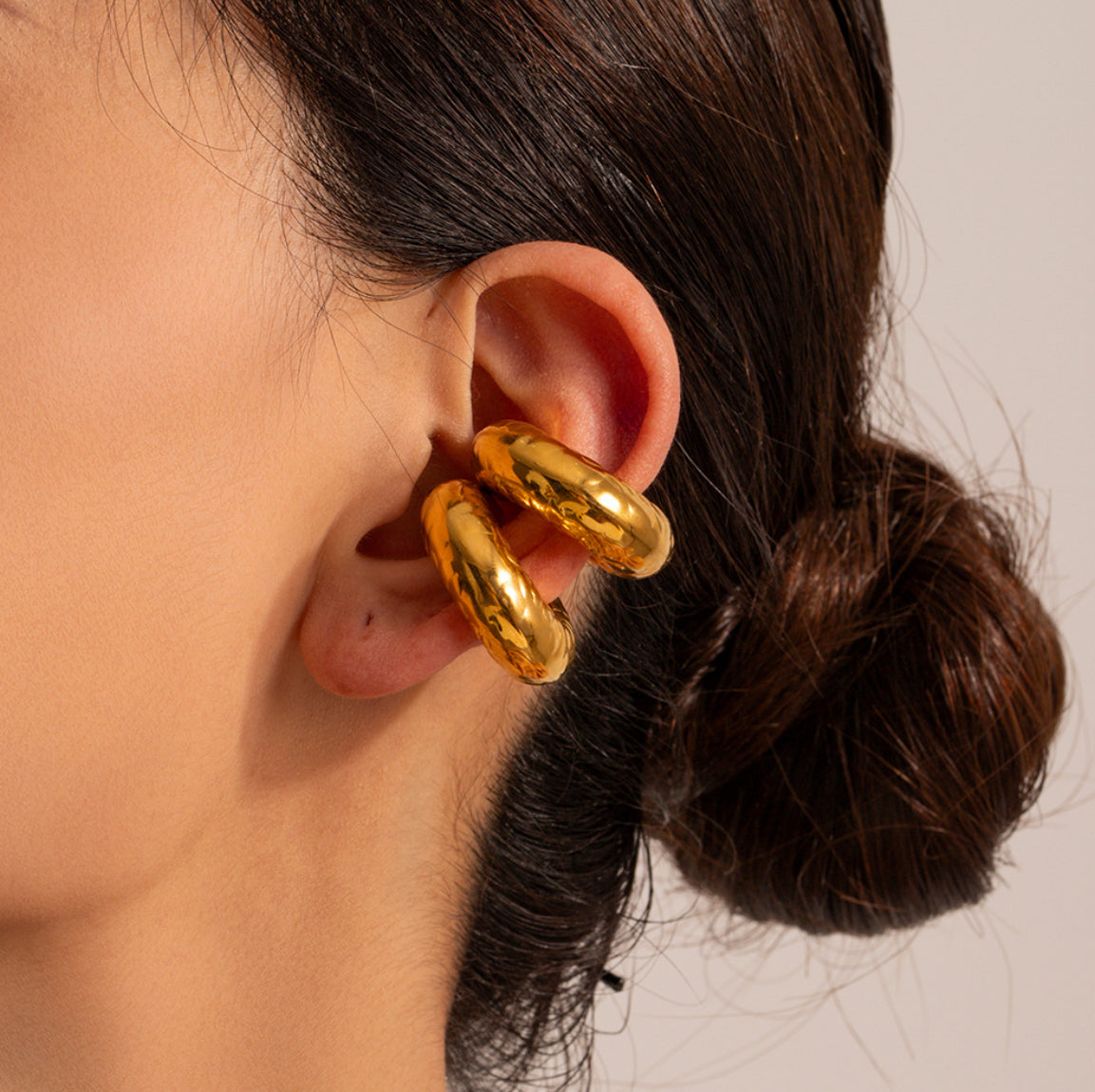 18k Gold Plated Bold Ear Cuff