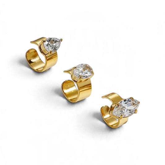 Mariana Ear Cuff - 18k Gold Plated Stainless Steel