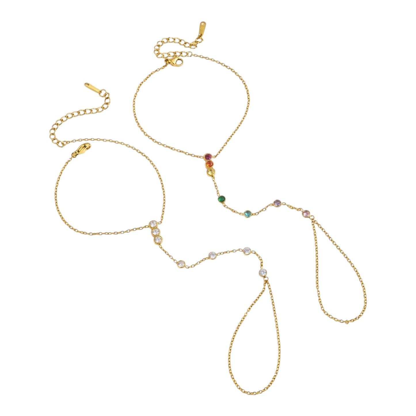 Sonique Hand Chain - 18k Gold Plated Stainless Steel