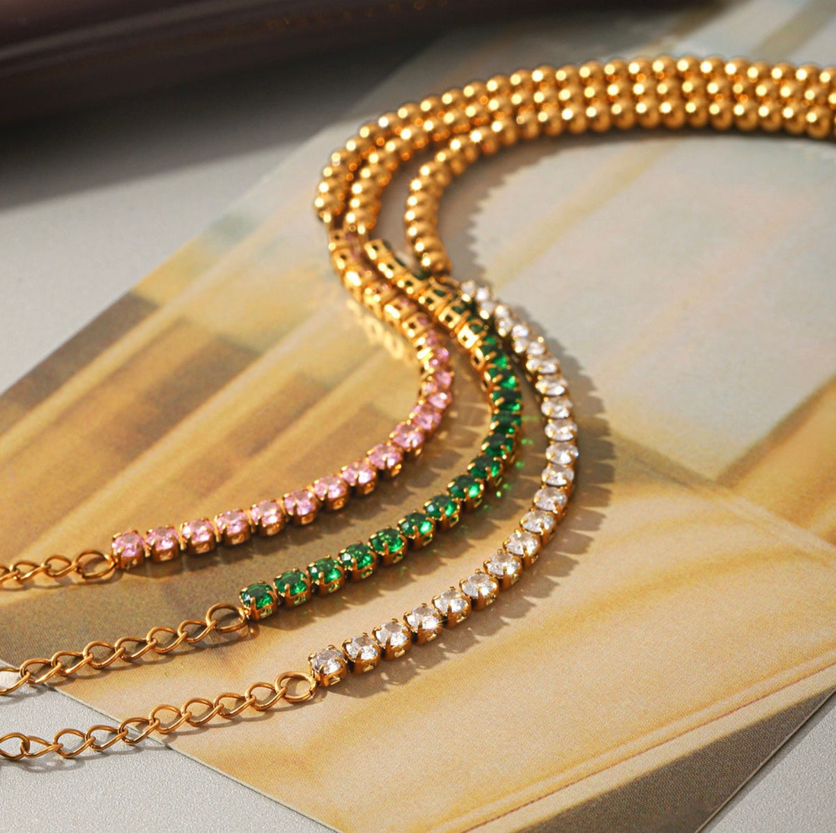 Tia Bracelet - 18k Gold Plated Stainless Steel