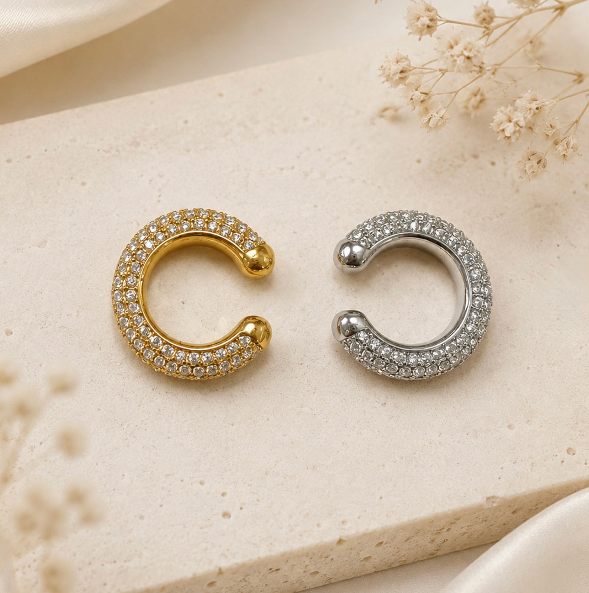 Nadia Ear Cuff - 18k Gold Plated Stainless Steel