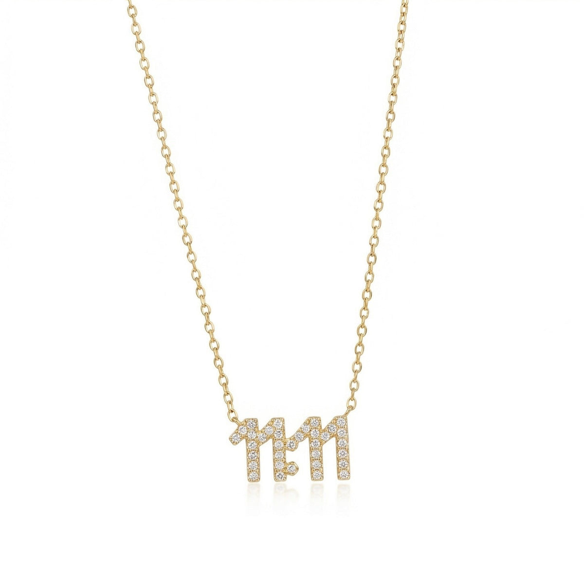 Eleven Eleven Necklace - 18k Gold Plated Stainless Steel