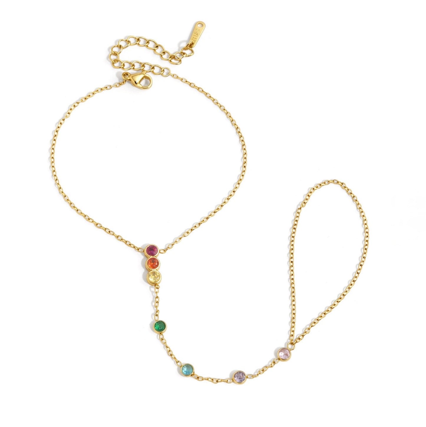Sonique Hand Chain - 18k Gold Plated Stainless Steel