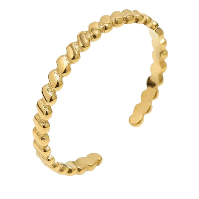Lia Ring - 18k Gold Plated Stainless Steel