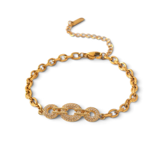 Melina Bracelet - 18k Gold Plated Stainless Steel