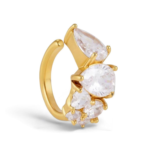 Sasha Ear Cuff - 18k Gold Plated Stainless Steel