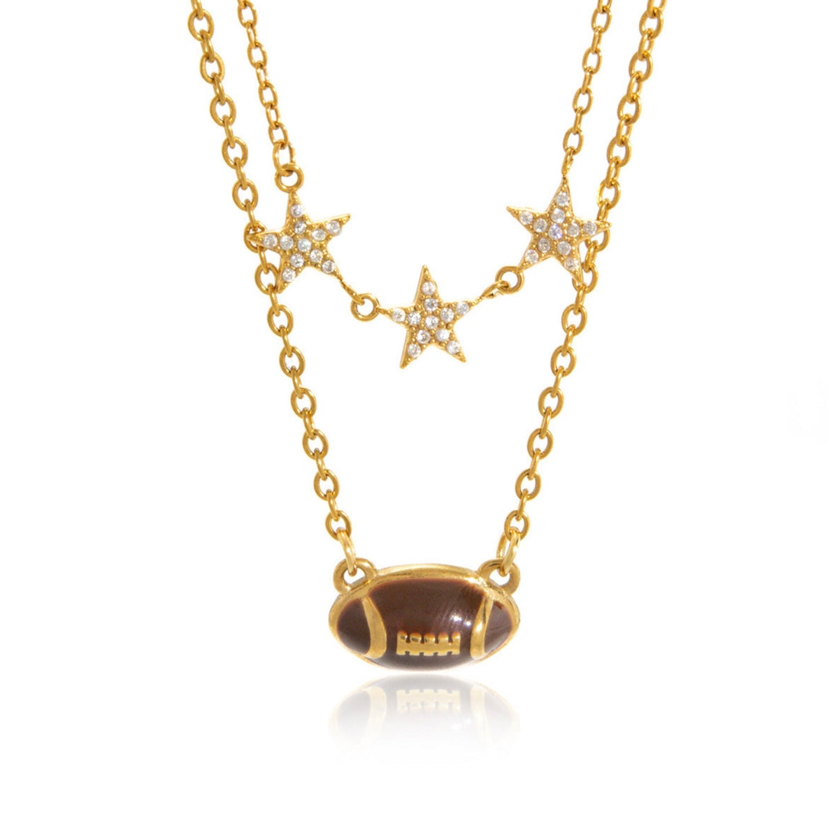 Game Day Glam Necklace - 18k Gold Plated Stainless Steel