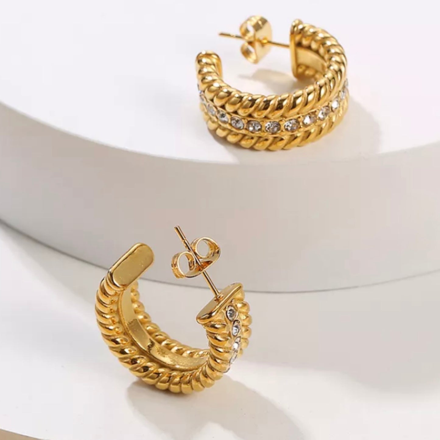 Sofia Earrings - 18k Gold Plated Stainless Steel