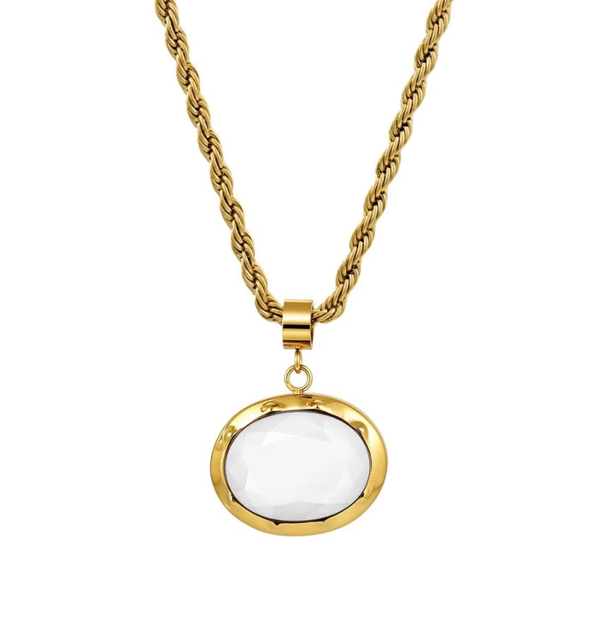 Valentina Necklace - 18k Gold Plated Stainless Steel