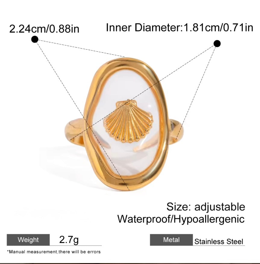 Ocean Flicker Ring