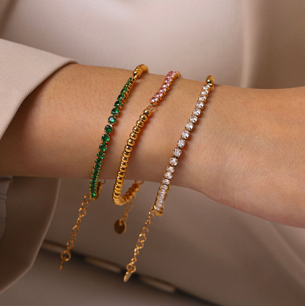 Tia Bracelet - 18k Gold Plated Stainless Steel