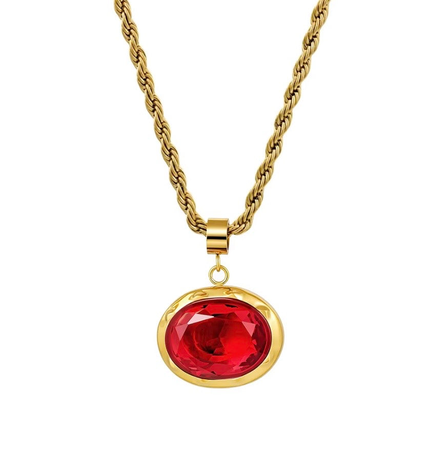 Valentina Necklace - 18k Gold Plated Stainless Steel