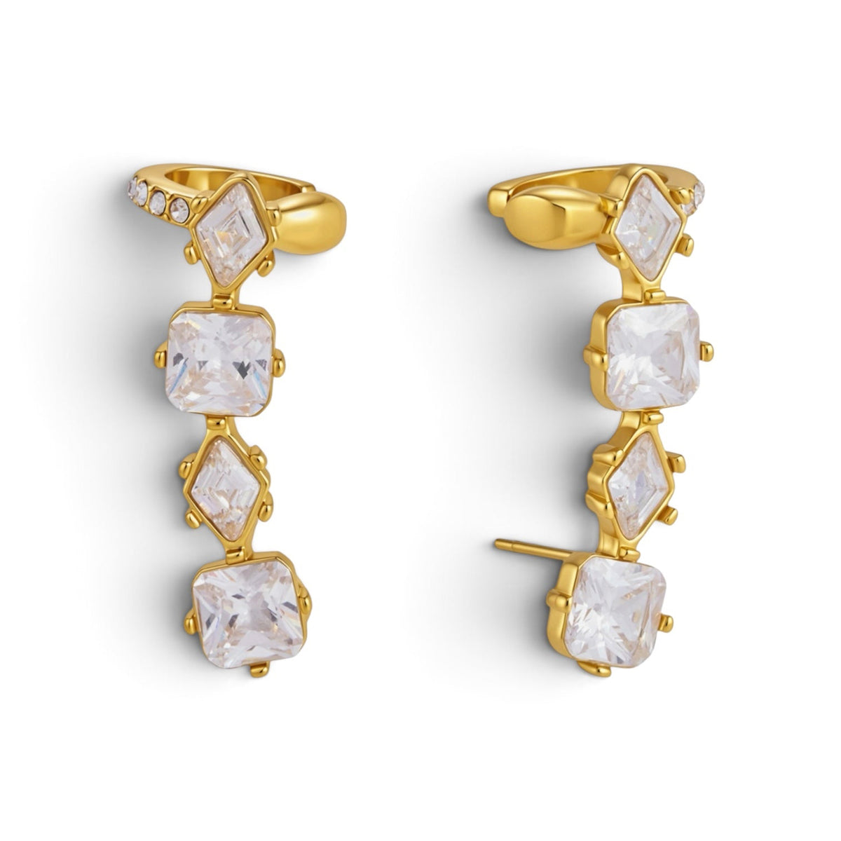Mesmerizing Earrings - 18k Gold Plated Stainless Steel