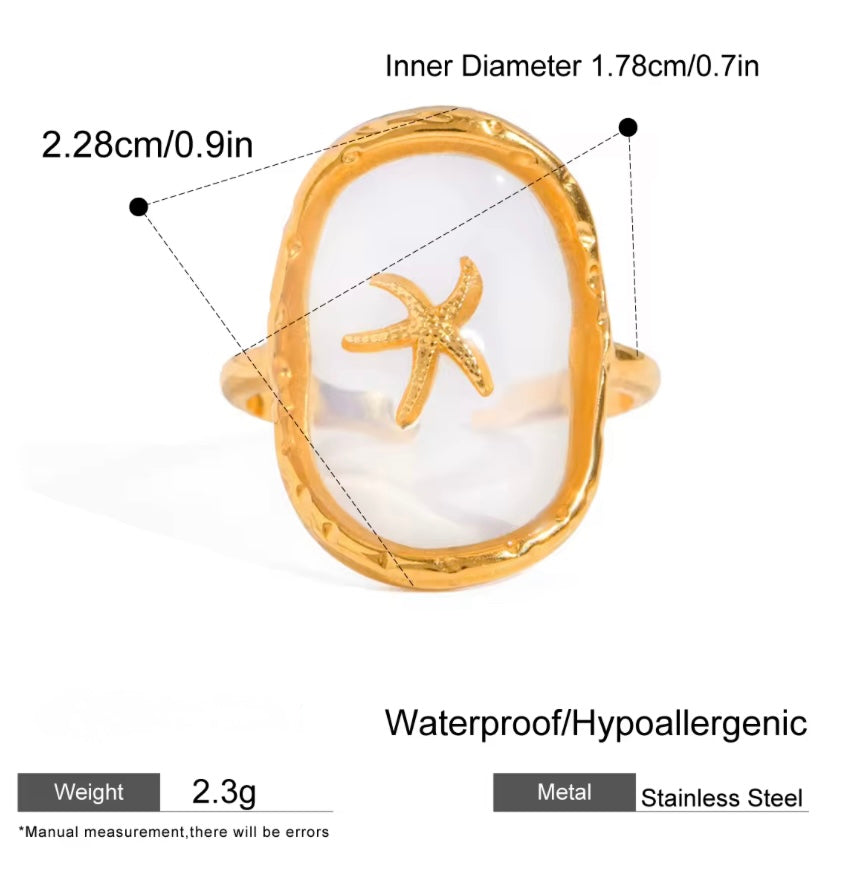Ocean Flicker Ring