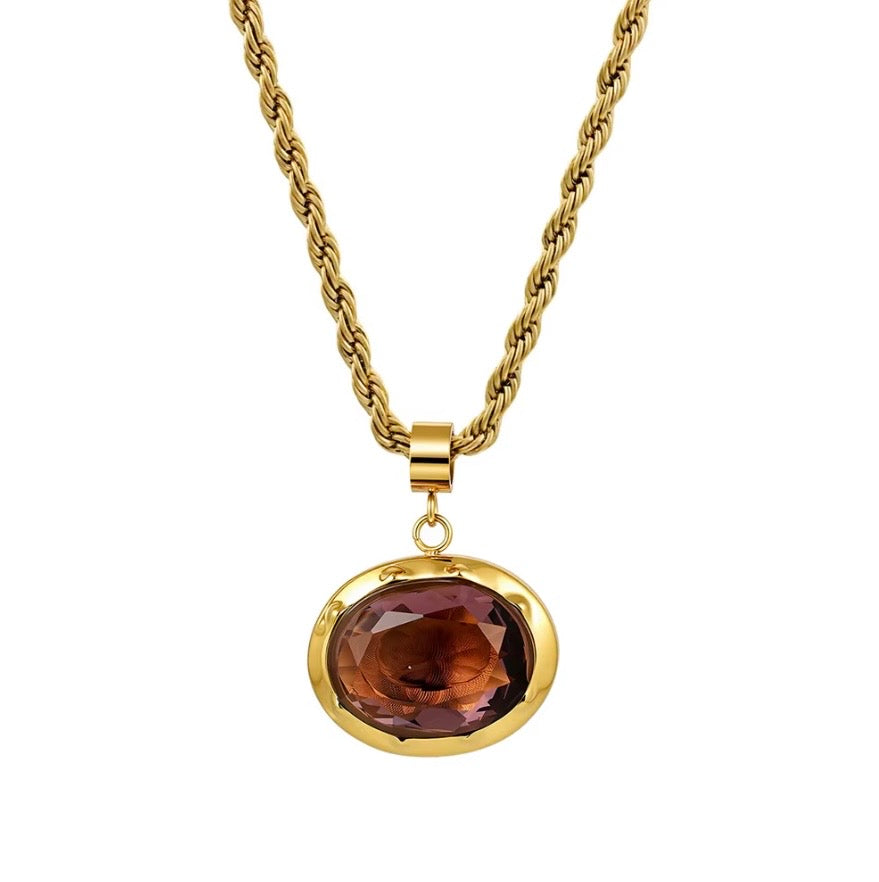 Valentina Necklace - 18k Gold Plated Stainless Steel