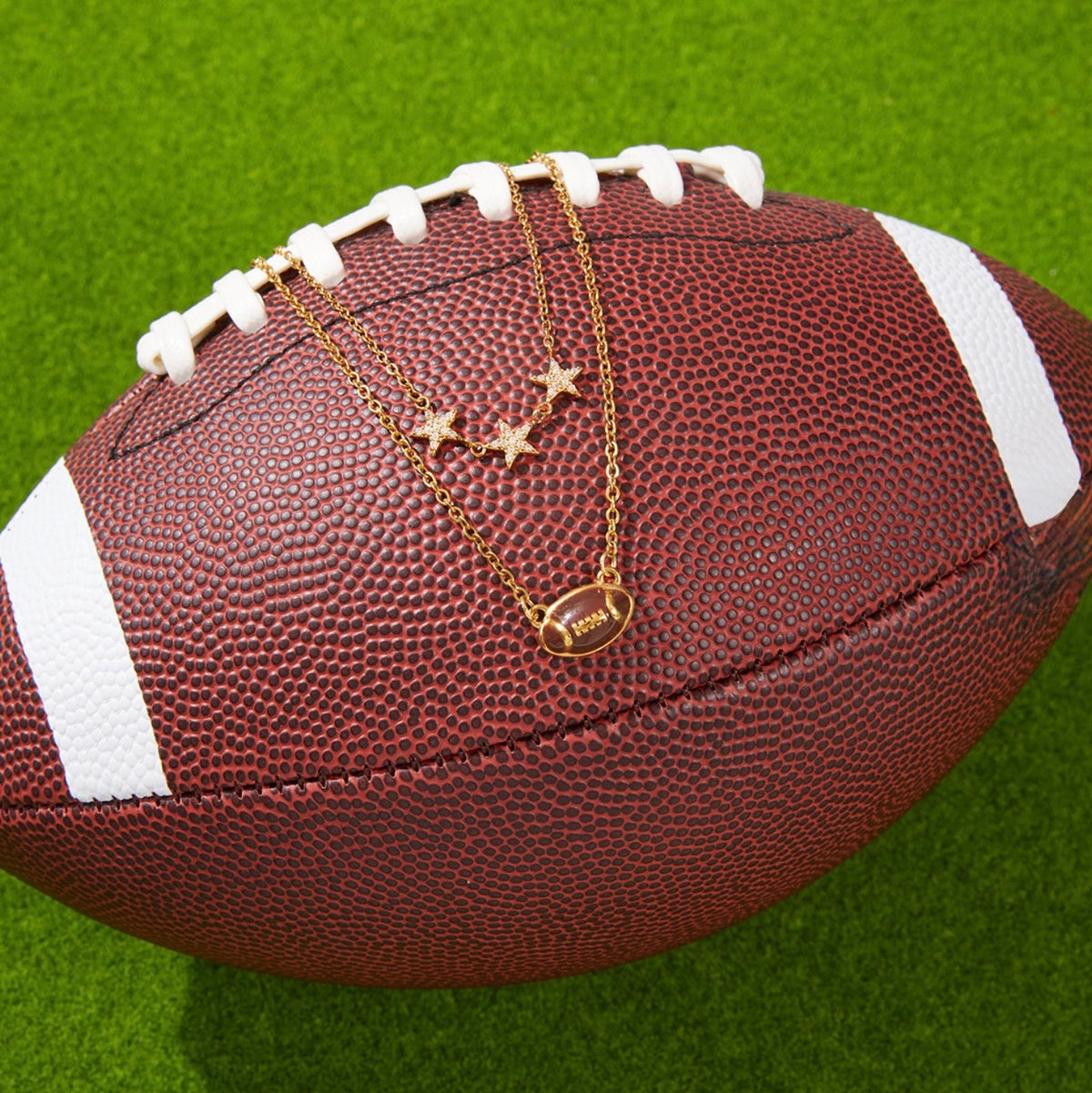 Game Day Glam Necklace - 18k Gold Plated Stainless Steel