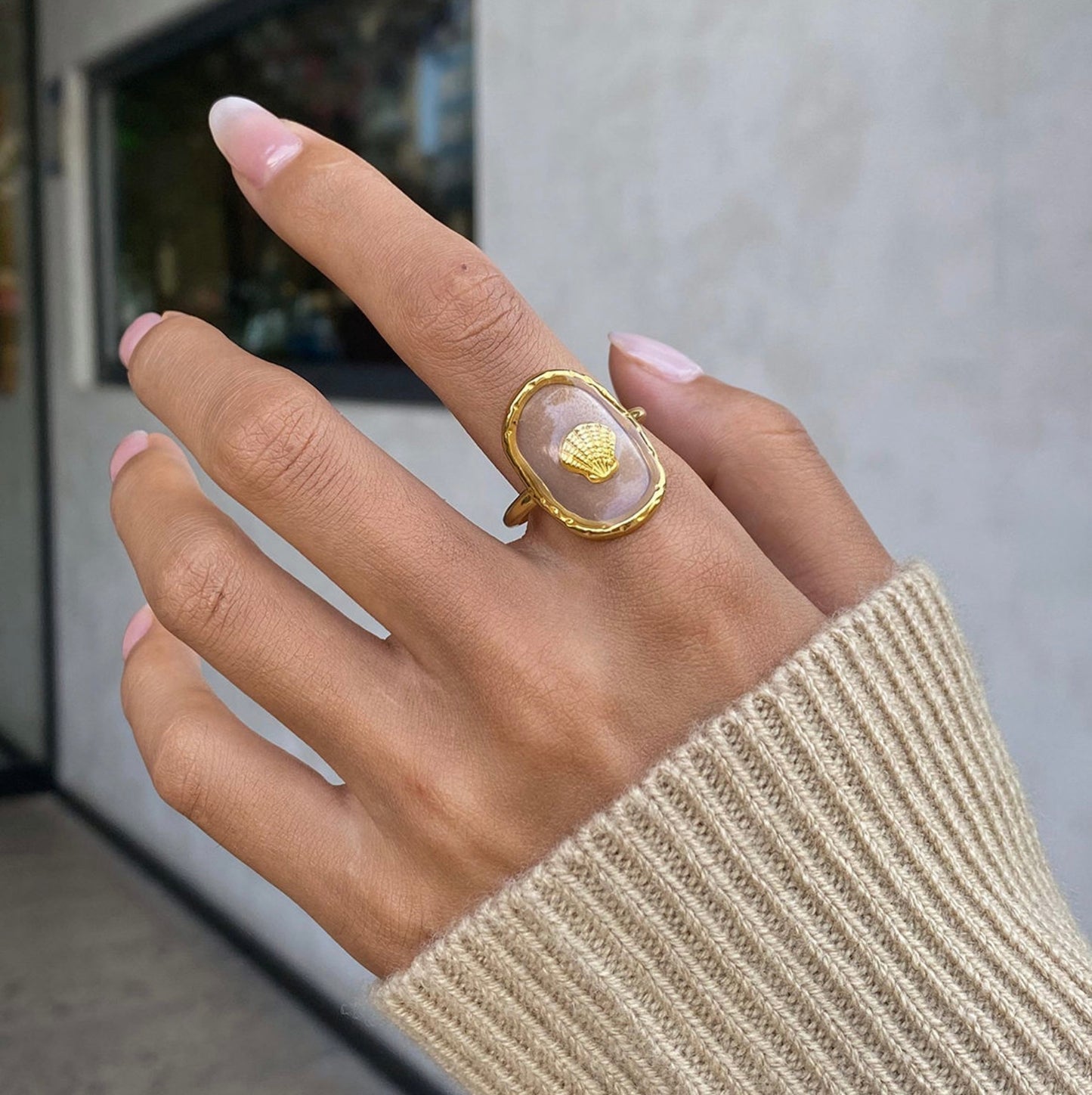 Ocean Flicker Ring
