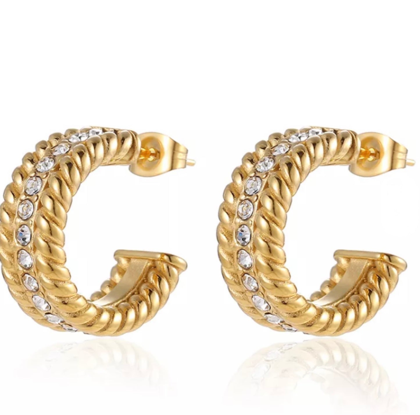 Sofia Earrings - 18k Gold Plated Stainless Steel