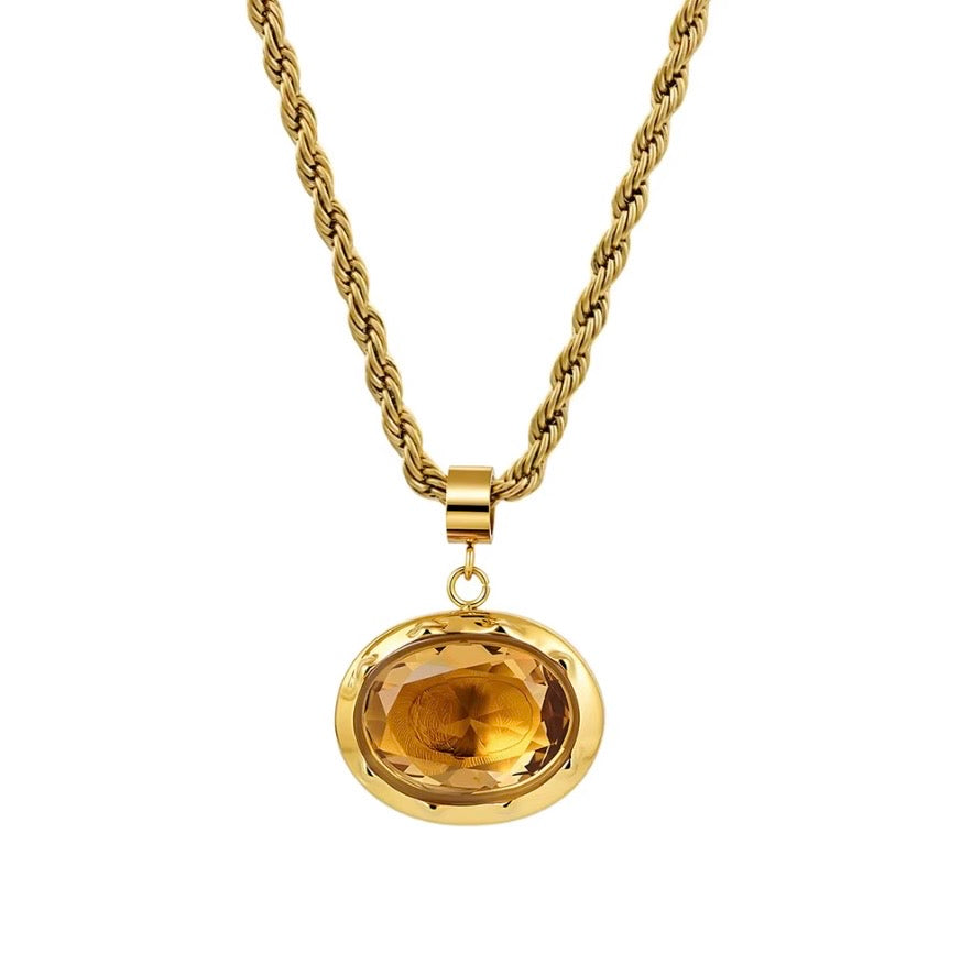 Valentina Necklace - 18k Gold Plated Stainless Steel
