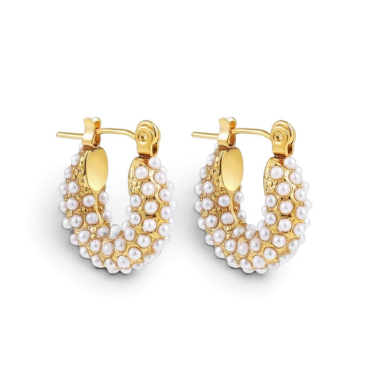 Clarisse Earrings - 18k Gold Plated Stainless Steel