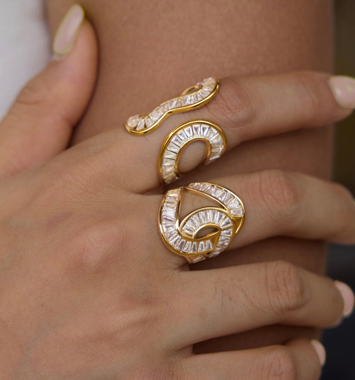 Layla Ring - 18k Gold Plated Stainless Steel