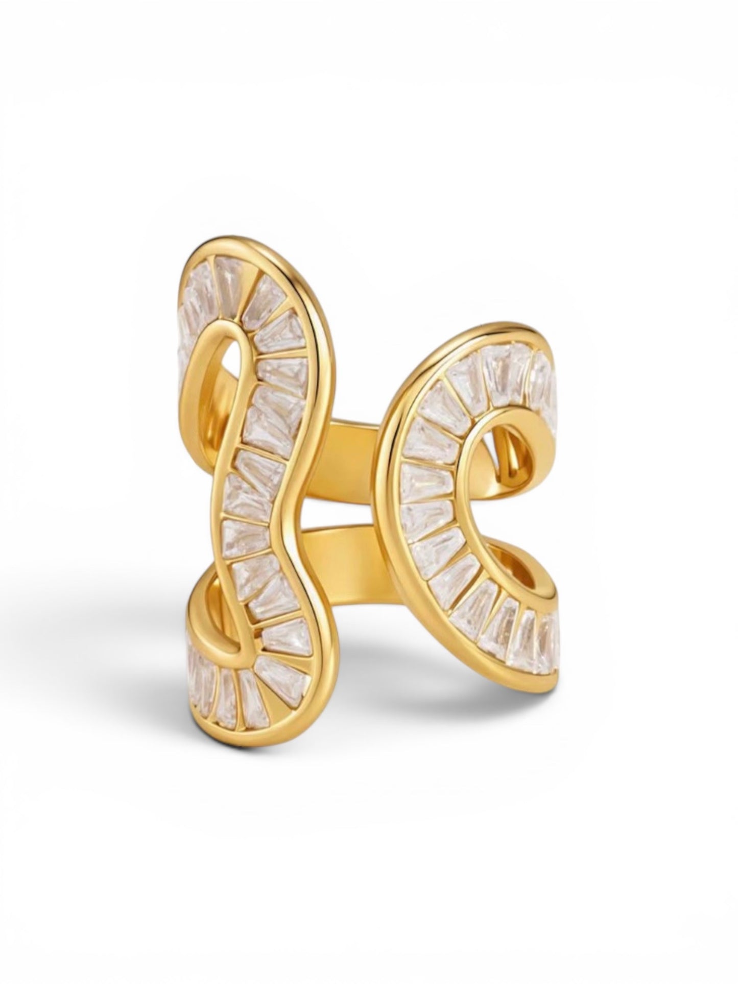 Kayla Ring - 18k Gold Plated Stainless Steel
