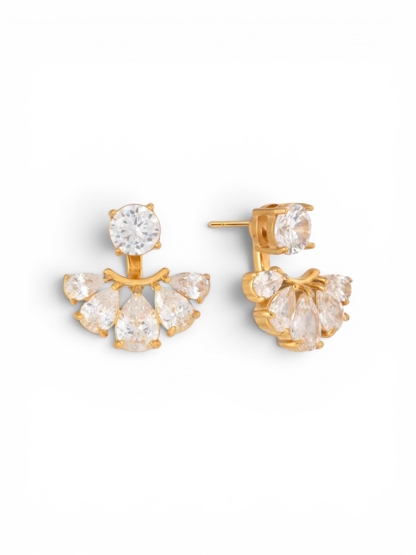 Magnolia Earrings- 18k Gold Plated Stainless Steel