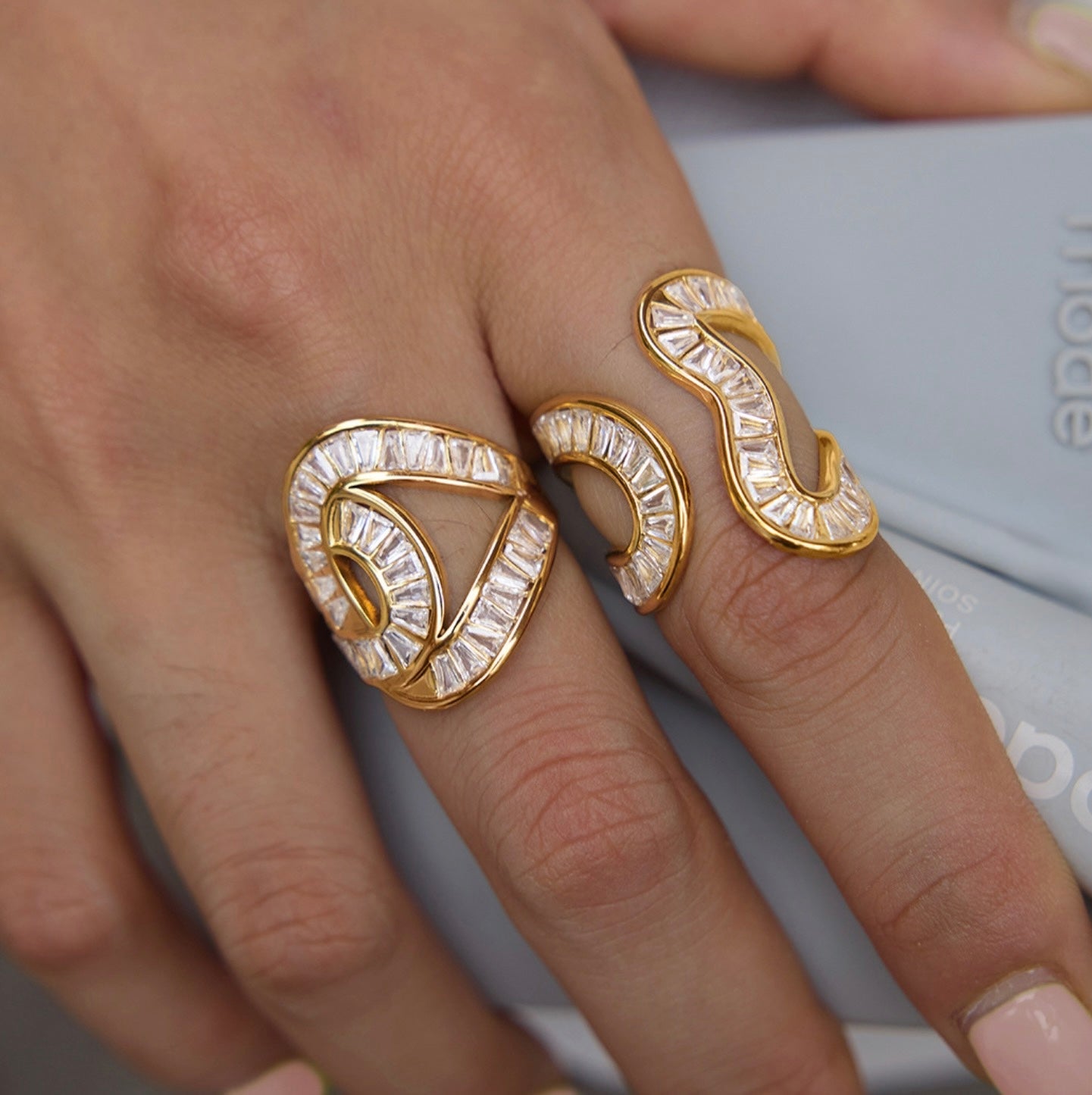 Layla Ring - 18k Gold Plated Stainless Steel