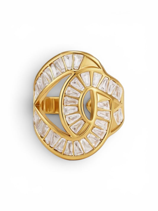 Layla Ring - 18k Gold Plated Stainless Steel