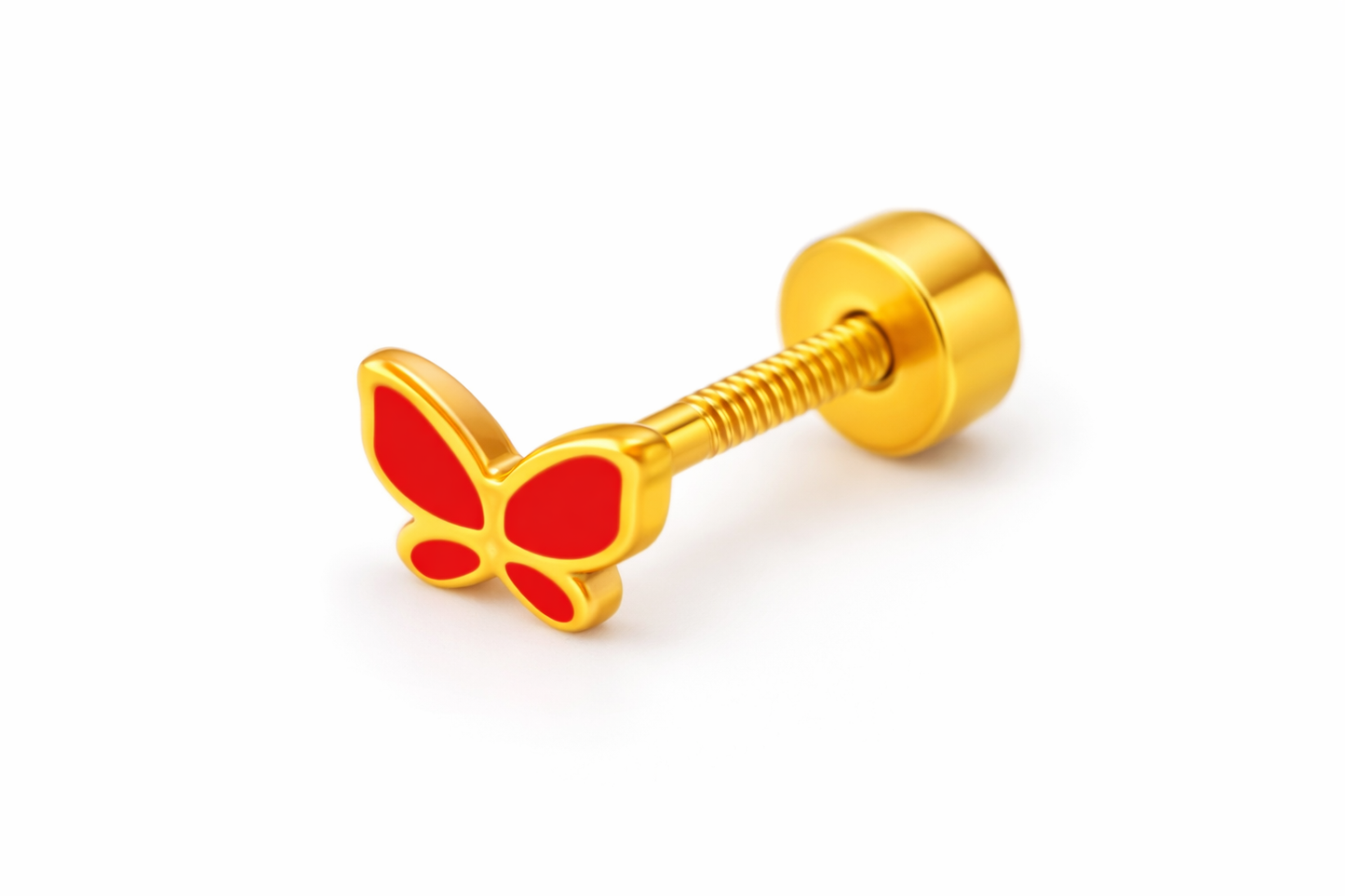 Kids Lyra Butterfly Screwback Earrings