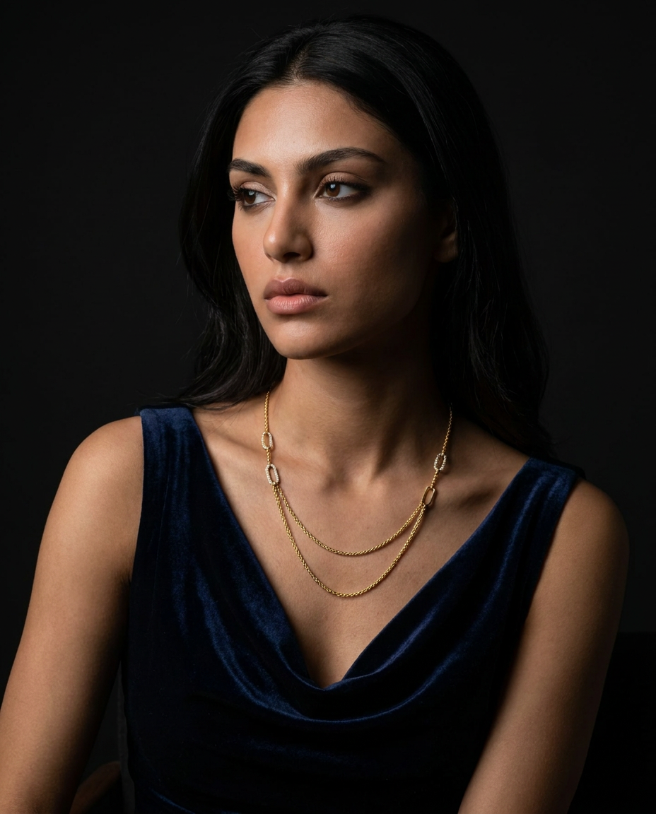 Marlena Necklace - 18k Gold Plated Stainless Steel