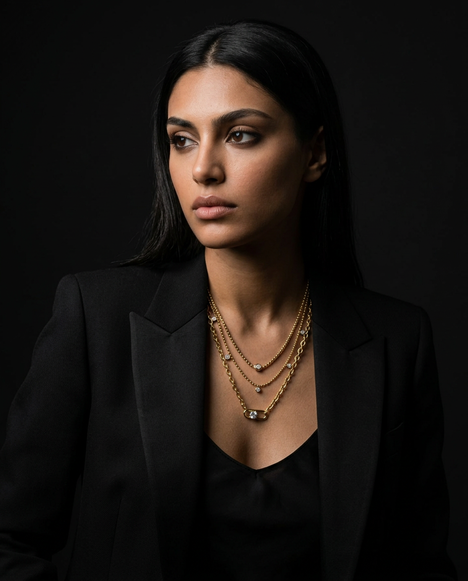 Romina Necklace - 18k Gold Plated Stainless Steel
