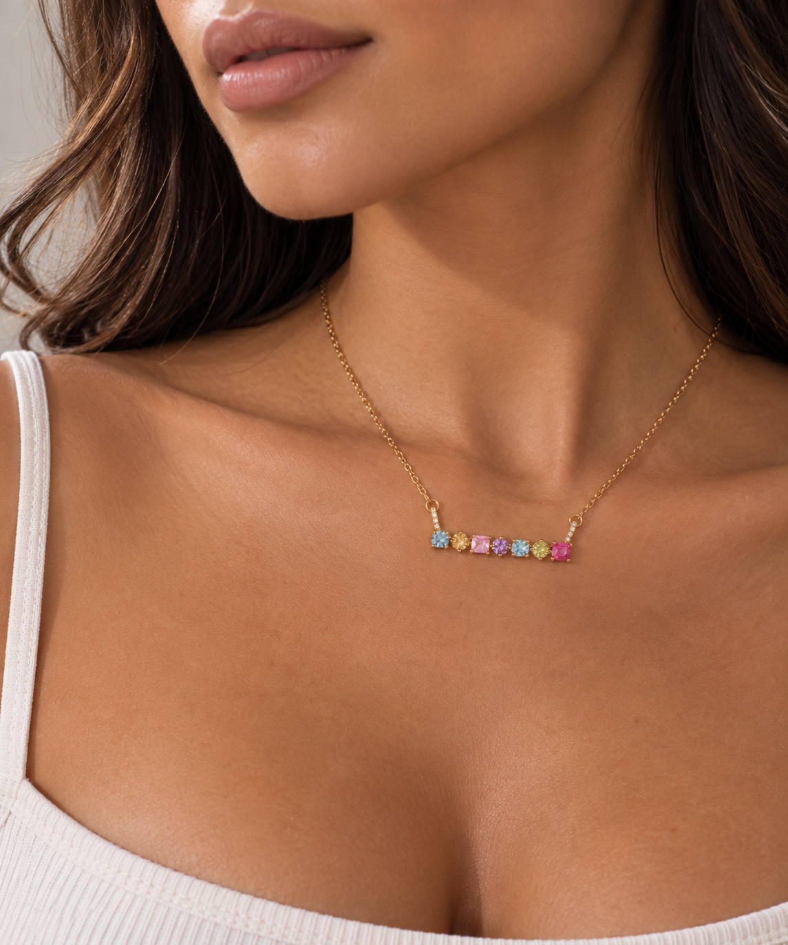 Lilia Necklace - 18k Gold Plated Stainless Steel